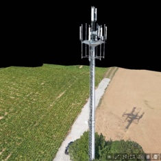 Funkstandorte der Deutschen Funkturm werden mit der automatisierten Drohnentechnik von vHive digital abgebildet